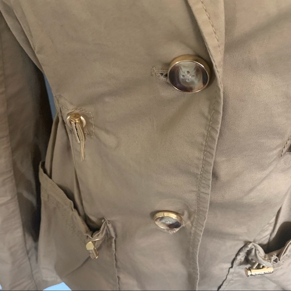 Michael Kors khaki utility jacket size 2 - Picture 3 of 9